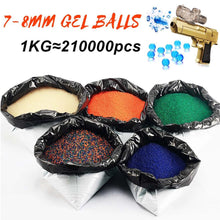 Load image into Gallery viewer, 1kg 7-8mm Gel Balls Crystal Bullets Water Ammo Gel Ball for Gel Blasters