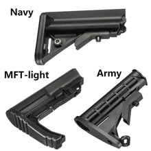 Load image into Gallery viewer, Black MFT-light/Army/Navy Nylon Buttstock For Gel Ball Blasting Guns Toy Replacement Accessories For JinMing 8th M4A1